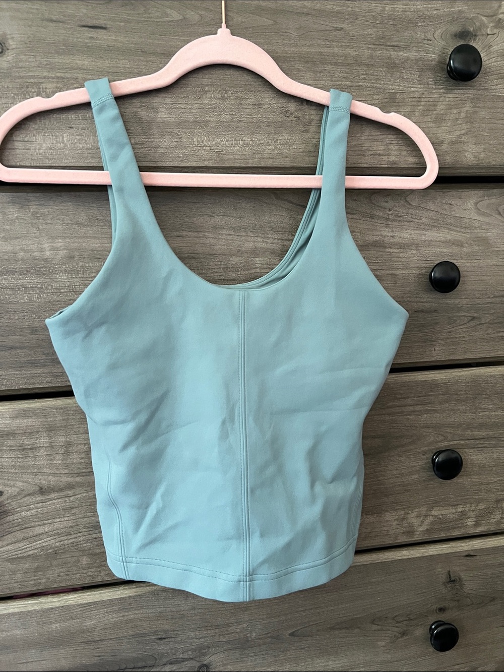 Lululemon Glow Up Light Aqua Scoop Neck Tank Top